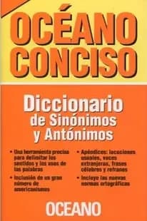 Libro: DICCIONARIO DE SINONIMOS Y ANTONIMOS - Museo Librería Génesis Perú